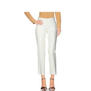 Versace Collection White Linen Dressy pants